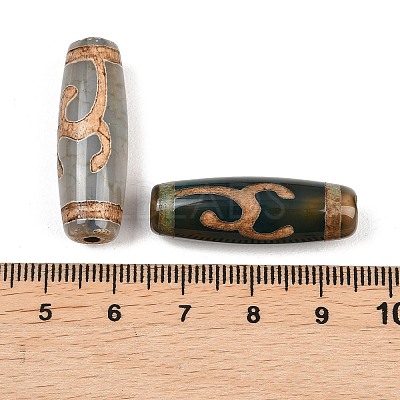 Tibetan Style dZi Beads TDZI-E004-41-1