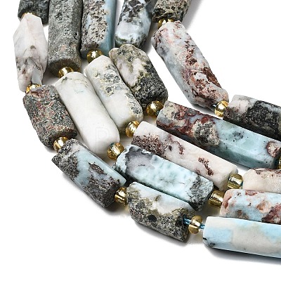 Natural Larimar Beads Strands G-D353-A03-1