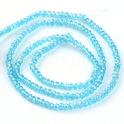 Electroplate Glass Beads Strands LS-EGLA-R048-2mm-08-1