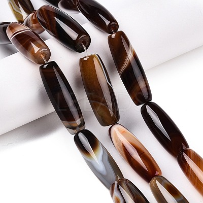 Natural Agate Dyed Beads Strands G-T138-230D-1
