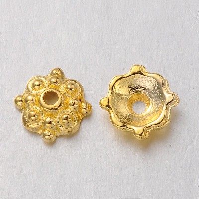 Tibetan Style Alloy Caps LS-K095D011-1
