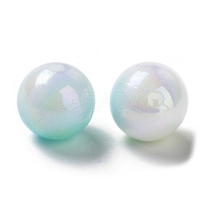 Two Tone Opaque Acrylic Beads SACR-P024-01B-W08-1
