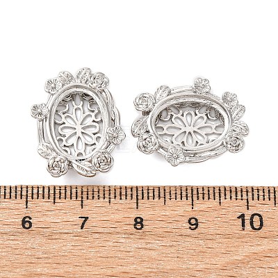 Brass Cabochon Settings KK-U074-02P-1