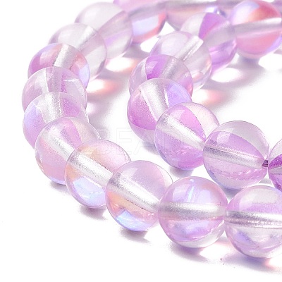 Synthetic Moonstone Beads Strands G-E573-02B-20-1