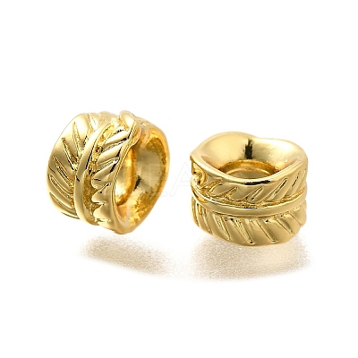 Column Brass Spacer Beads KK-S508-43G-1