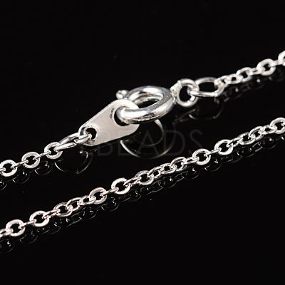 Brass Cable Chain Necklace SW028-S-1