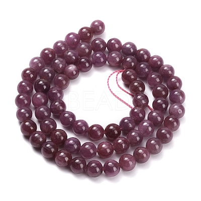 Natural Ruby Beads Strands G-L631-A01-6mm-AA-1