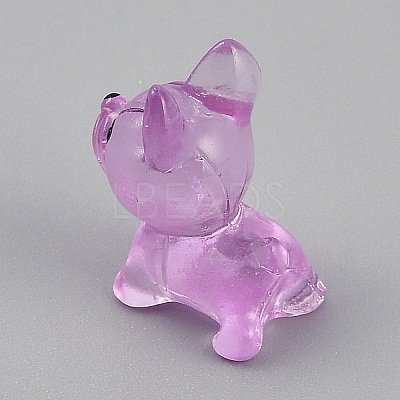 Luminous Resin Dog Display Decorations RESI-CJC0012-30B-1
