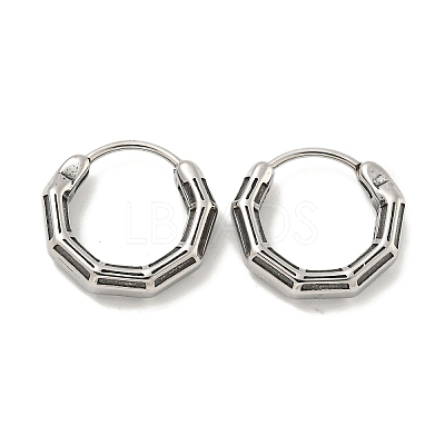 316 Surgical Stainless Steel Hoop Earrings EJEW-D096-12AS-05-1