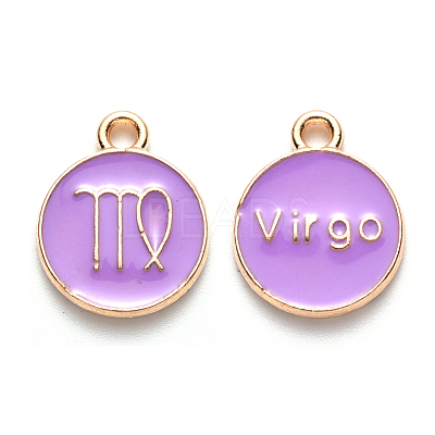 Alloy Enamel Pendants ENAM-S124-01B-01B-1