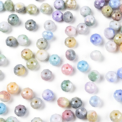 150Pcs Faceted Electroplated Glass Beads Strands GLAA-YW0003-38-10mm-1