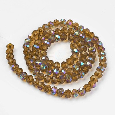Electroplate Glass Beads Strands EGLA-A034-T1mm-L10-1