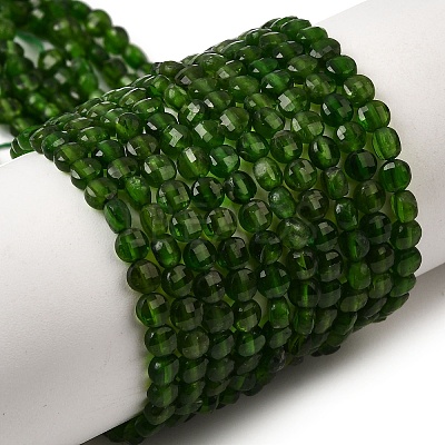 Natural Green Diopside Beads Strands G-F799-A02-01-1