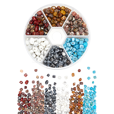 Natural & Synthetic Mixed Gemstone Beads G-AR0001-09-1