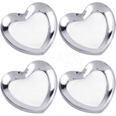 4Pcs 430 Stainless Steel Jewelry Plates AJEW-CN0004-48-1