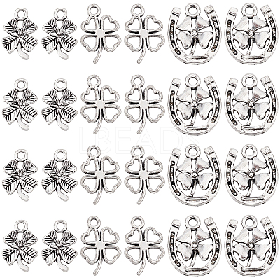 150Pcs 3 Style Tibetan Style Alloy Pendants FIND-SC0003-72-1