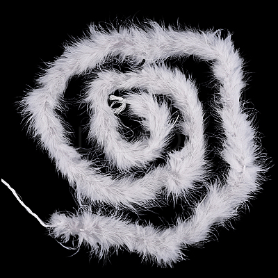 Turkey Feather Ornament Accessories AJEW-WH20018-91A-1