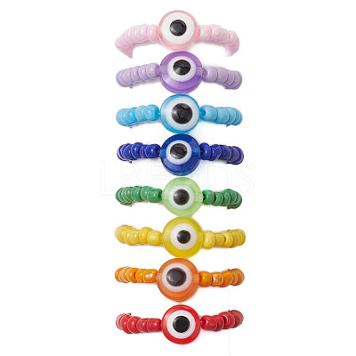 Glass Seed Beads Stretch Rings RJEW-JR00703-1