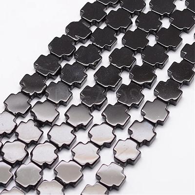 Natural Dyed & Heated Black Onyx Beads Strands G-O158-C-01-1