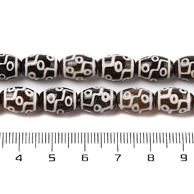 Tibetan Style dZi Agate Beads Strands G-N344-02E-1