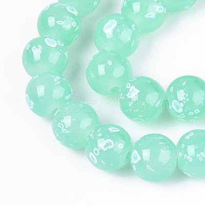 Baking Paint Glass Beads X1-DGLA-N015-10mm-07-1