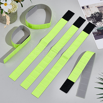 6Pcs PVC Reflective Bands Wristbands for Cycling Running AJEW-GF0013-33B-1