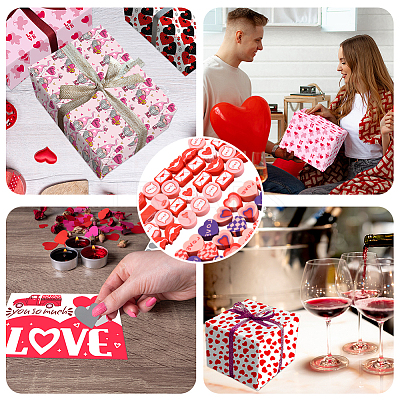 270Pcs 2 Styles Valentine's Day Handmade Polymer Clay Beads CLAY-PA0001-51-1