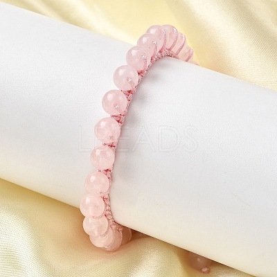 Adjustable Natural & Synthetic Mixed Gemstone Beads Braided Bead Bracelets for Women BJEW-L713-B-1