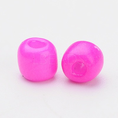 6/0 Baking Paint Glass Seed Beads X-SEED-S003-K24-1
