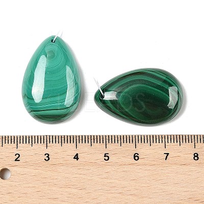 Natural Malachite Pendants G-K352-02-1