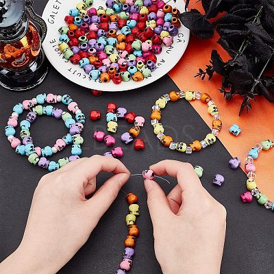 200Pcs Opaque Acrylic Beads SACR-NB0001-13-1