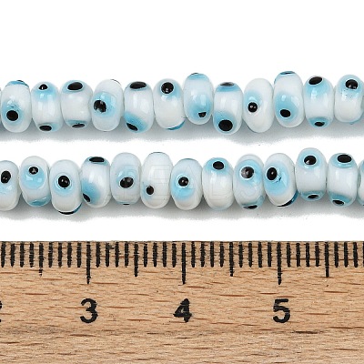 Handmade Evil Eye Lampwork Beads Strands LAMP-A007-02A-02-1