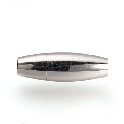 Tarnish Resistant 304 Stainless Steel Magnetic Clasps with Glue-in Ends STAS-Q211-31A-1