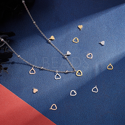 304 Stainless Steel Stamping Blank Tag Charms STAS-UN0014-04-1
