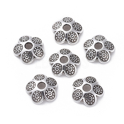 Tibetan Style Bead Caps TIBEB-S039-046AS-NR-1