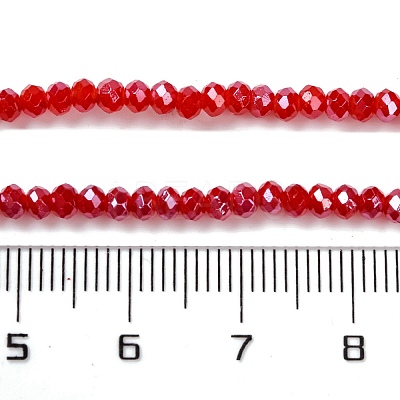 Baking Electroplate Glass Beads Strands DGLA-A039-J2MM-B02-1