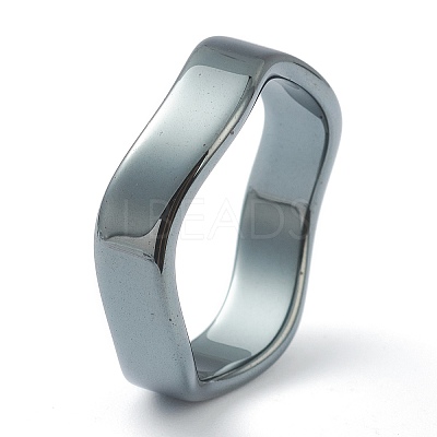 Non-magnetic Synthetic Hematite Finger Rings RJEW-J072-03G-1