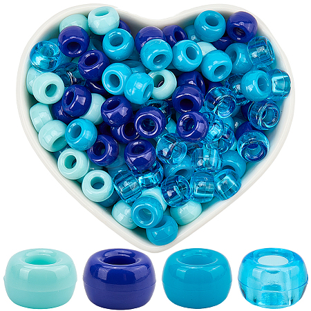 800Pcs 4 Colors Plastic Beads Sets KY-SP0001-24C-1