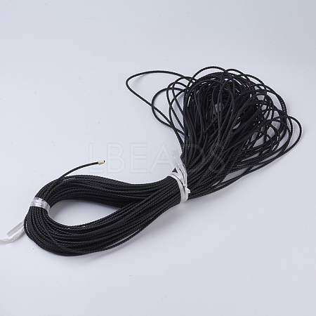 Round Braided Microfiber Leather Cord OCOR-P007-02-1