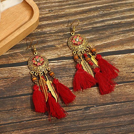Alloy Oval Chandelier Earrings FS-WGD7741-12-1