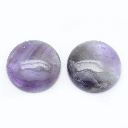 Natural Amethyst Cabochons G-E492-F-03-1