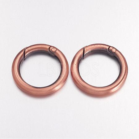 Alloy Spring Gate Rings PALLOY-H244-R-1