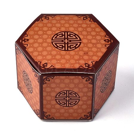 Hexagon Shape Candy Packaging Box CON-F011-02E-1