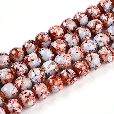 Baking Paint Glass Beads X1-DGLA-N003-8mm-A03-1