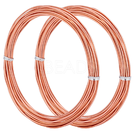 Red Copper Craft Wire CWIR-WH0017-02A-1