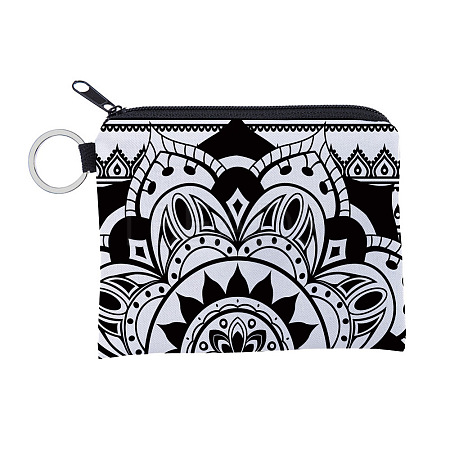 Mandala Flower Pattern Polyester Clutch Bags PAAG-PW0016-03B-1