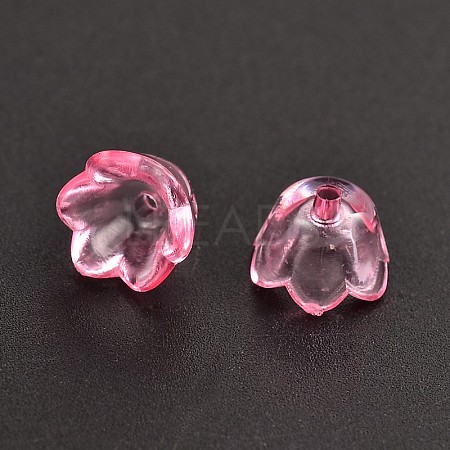 Dyed Transparent Acrylic Beads PL548-10-1