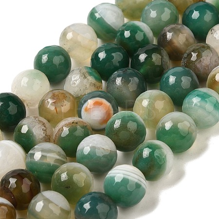 Natural Agate(Dyed & Heated) Beads Strands G-H066-B10-03-1