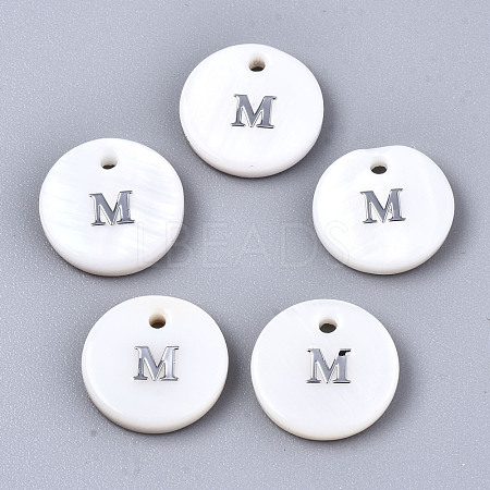 Natural Freshwater Shell Pendants X-SHEL-Q018-01A-M-P-1