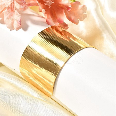 304 Stainless Steel Open Cuff Bangles for Women LS-BJEW-Z083-02G-02-1